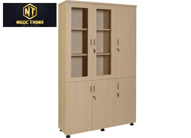 Tủ tài liệu 3 buồng sử dụng gỗ công nghiệp Melamine AT1960-3BK